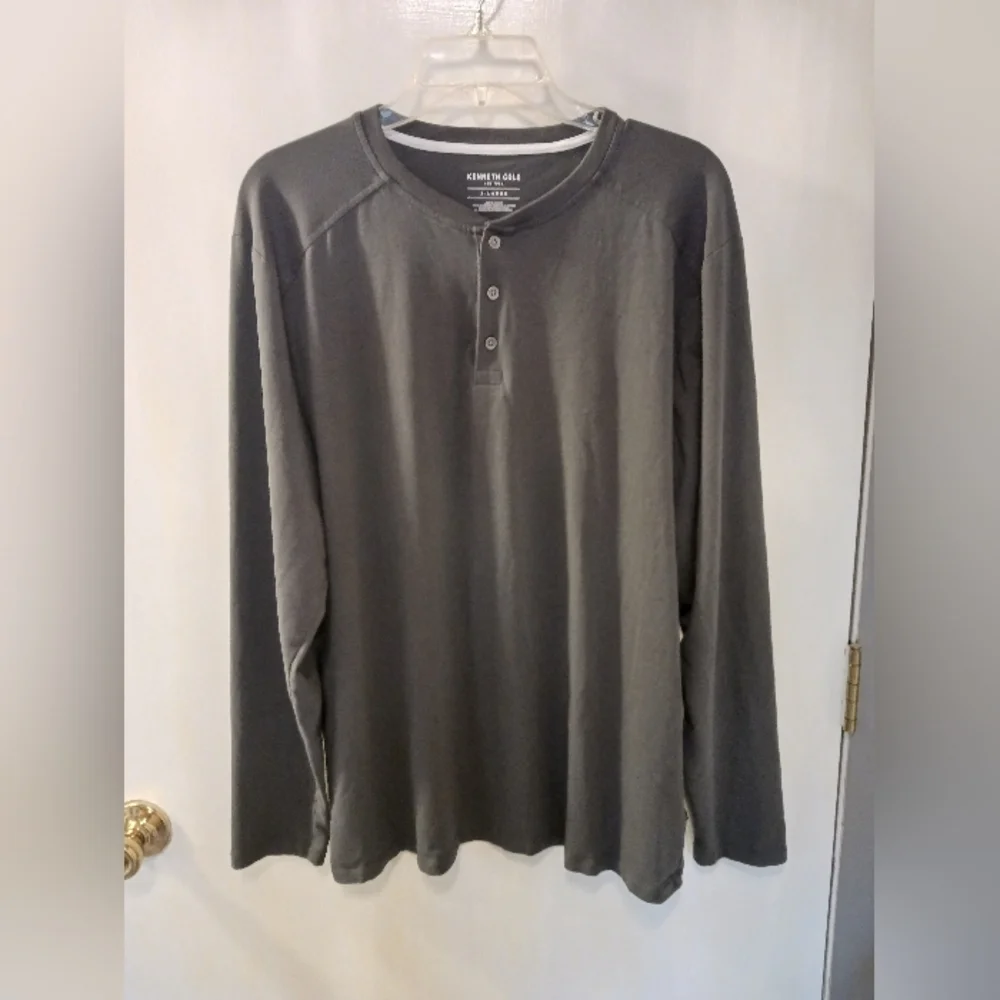 Kenneth Cole Mens XL Longsleeve Gray Minimalist Monochrome EUC - Picture 1 of 11